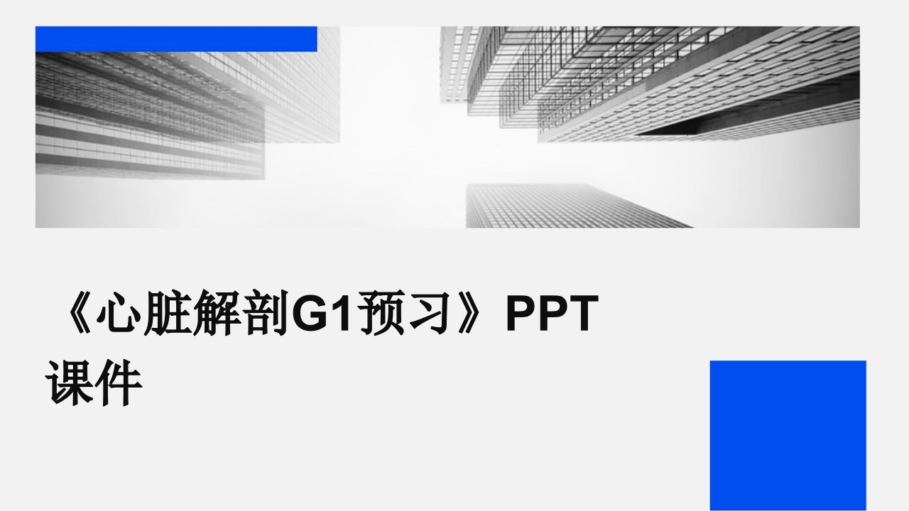 《心脏解剖g1预习》课件