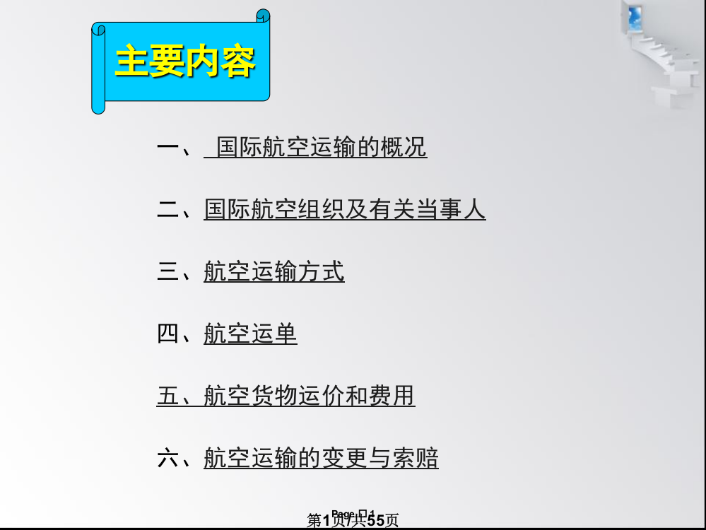 国际航空货物运输相关知识