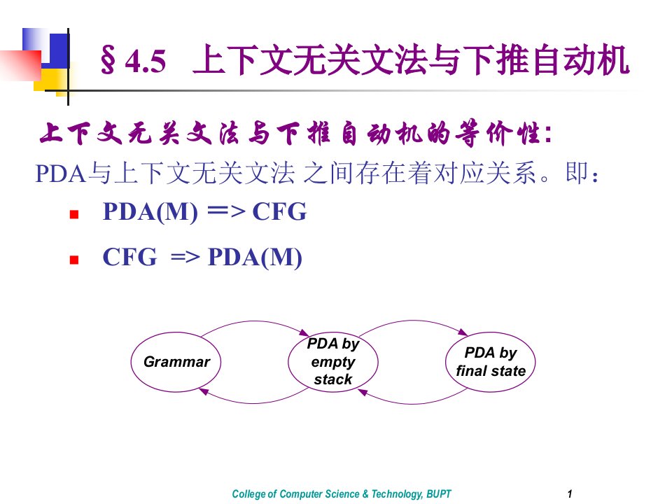 形式语言自动机-上下文无关文法与下推自动机