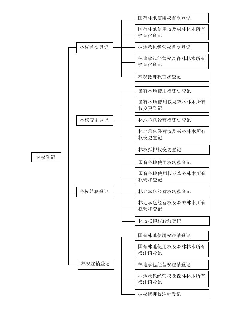 林权首次登记流程图