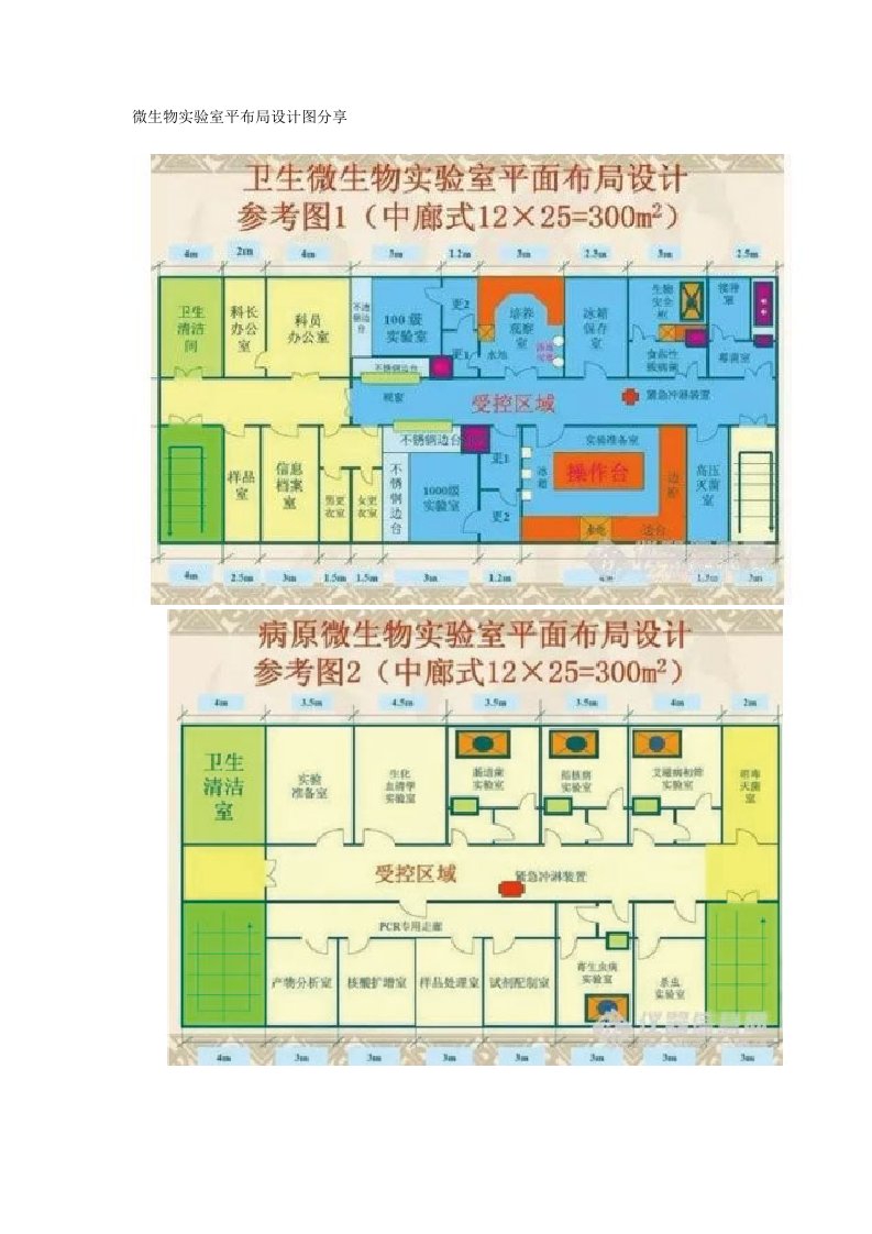 微生物实验室平布局设计图分享