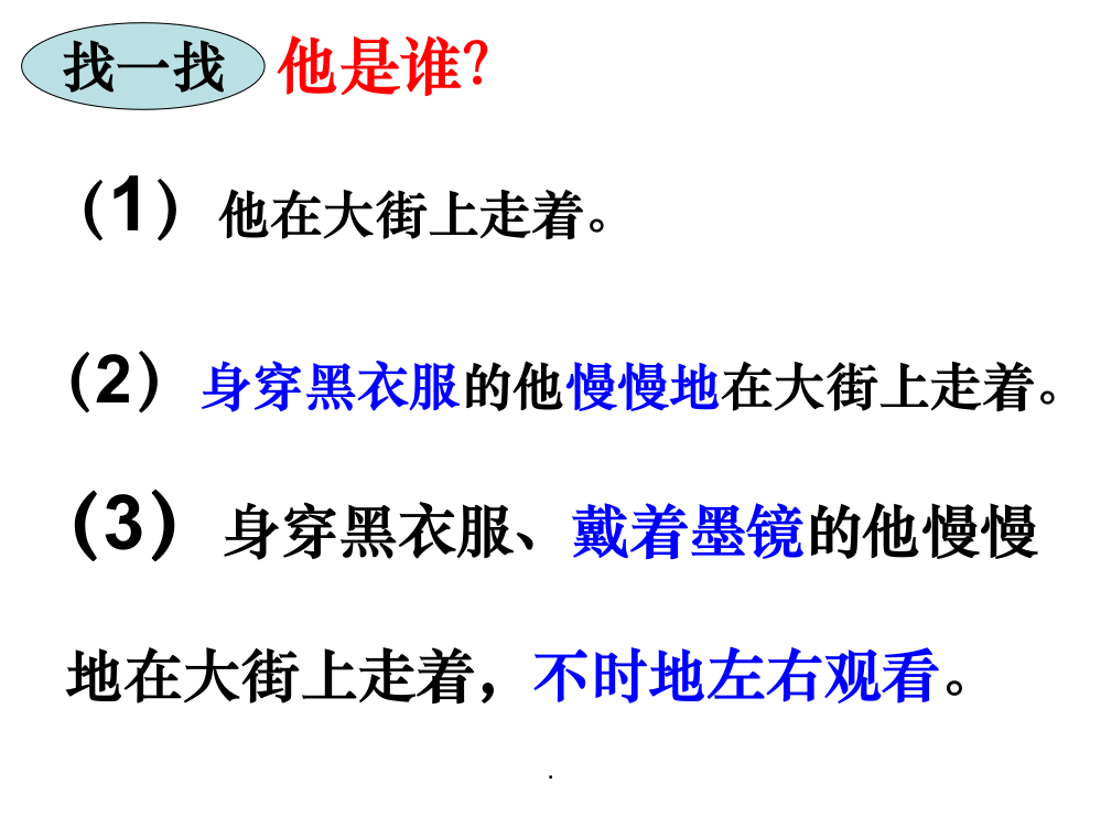 小学细节描写作文指导ppt课件