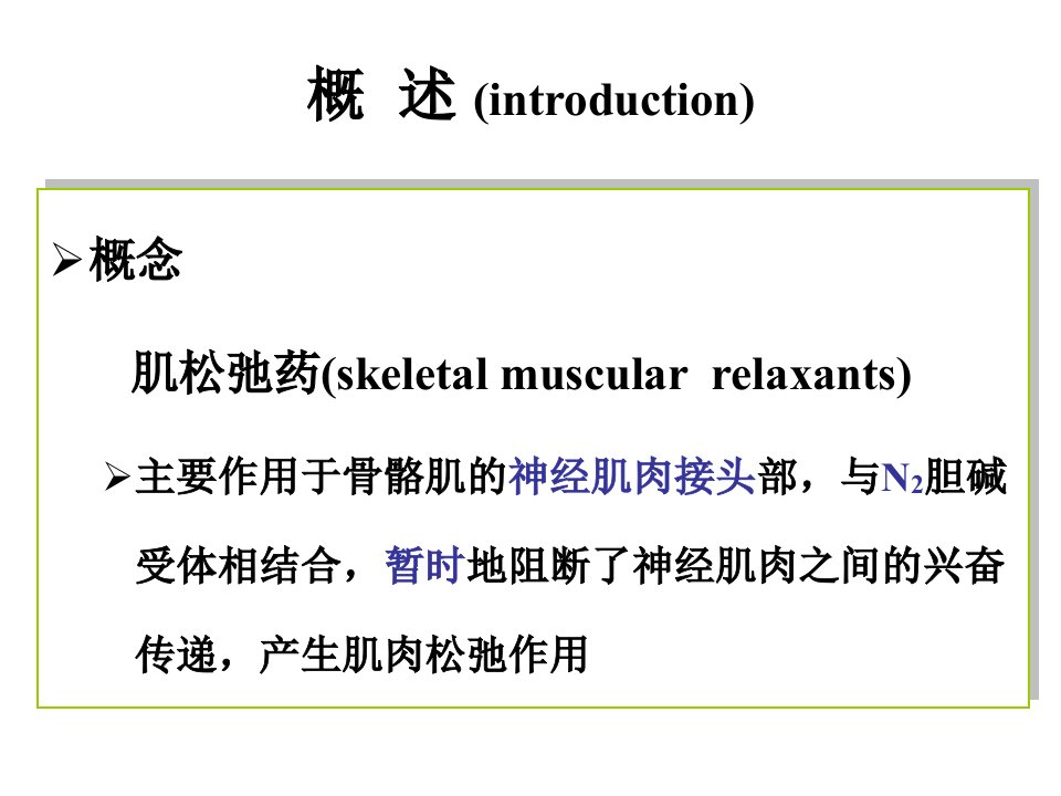 肌松药及其拮抗剂ppt课件