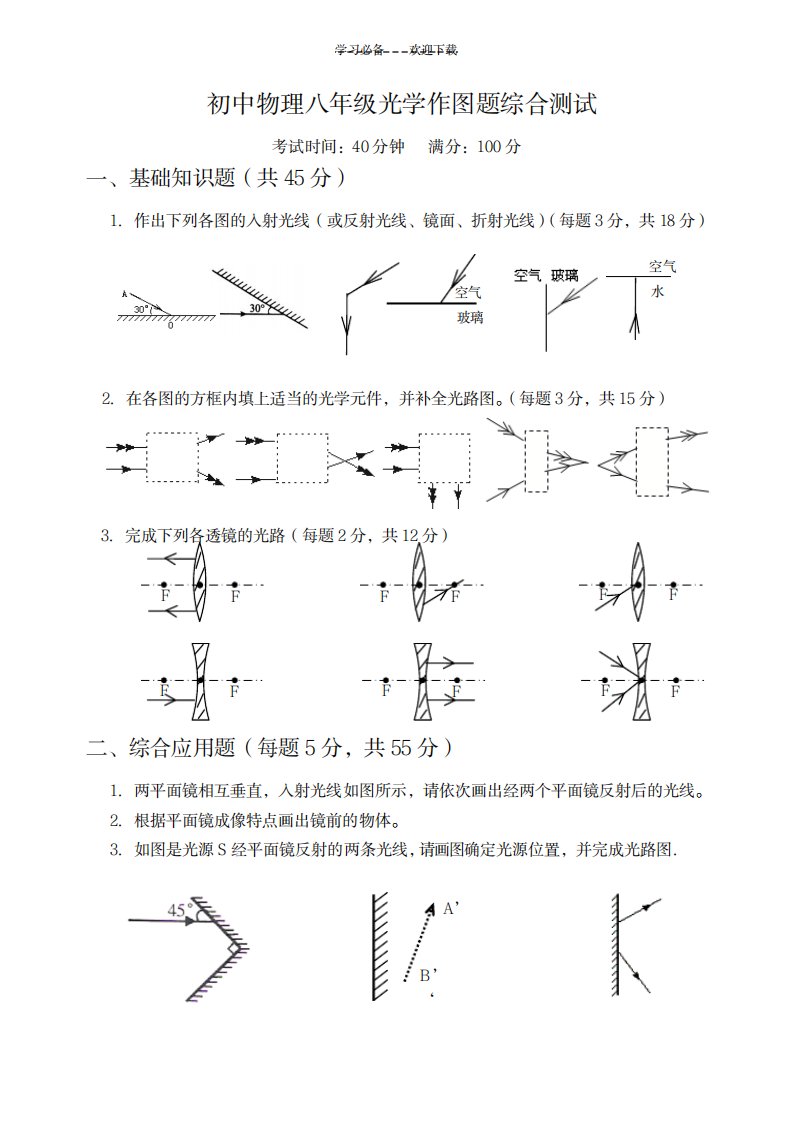 2023年初二物理