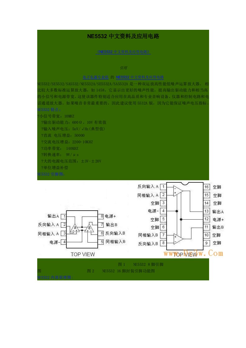 NE5532中文资料档