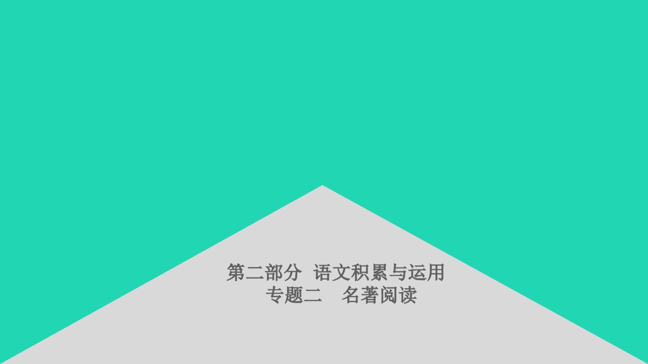 安徽省中考语文第二部分语文积累与运用专题二名著阅读21儒林外史课件