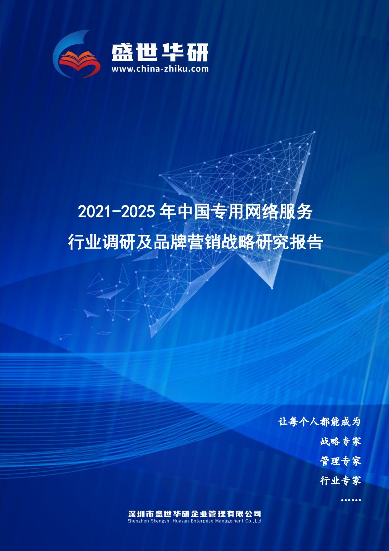 2021-2025年中国专用网络服务行业调研及品牌营销战略研究报告