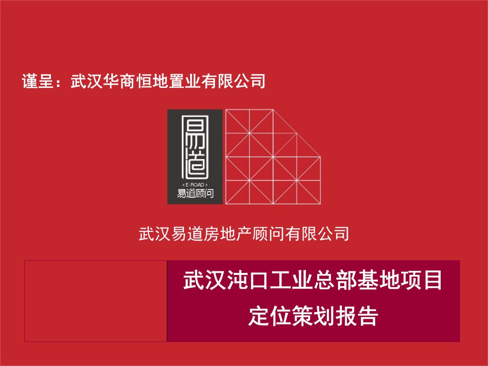 武汉汉口东合中心项目定位策划报告70页