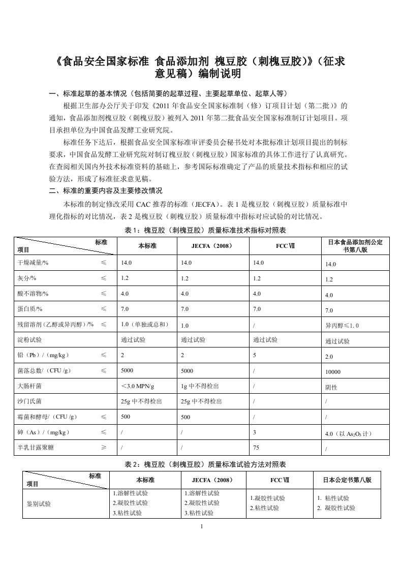 食品安全国家标准