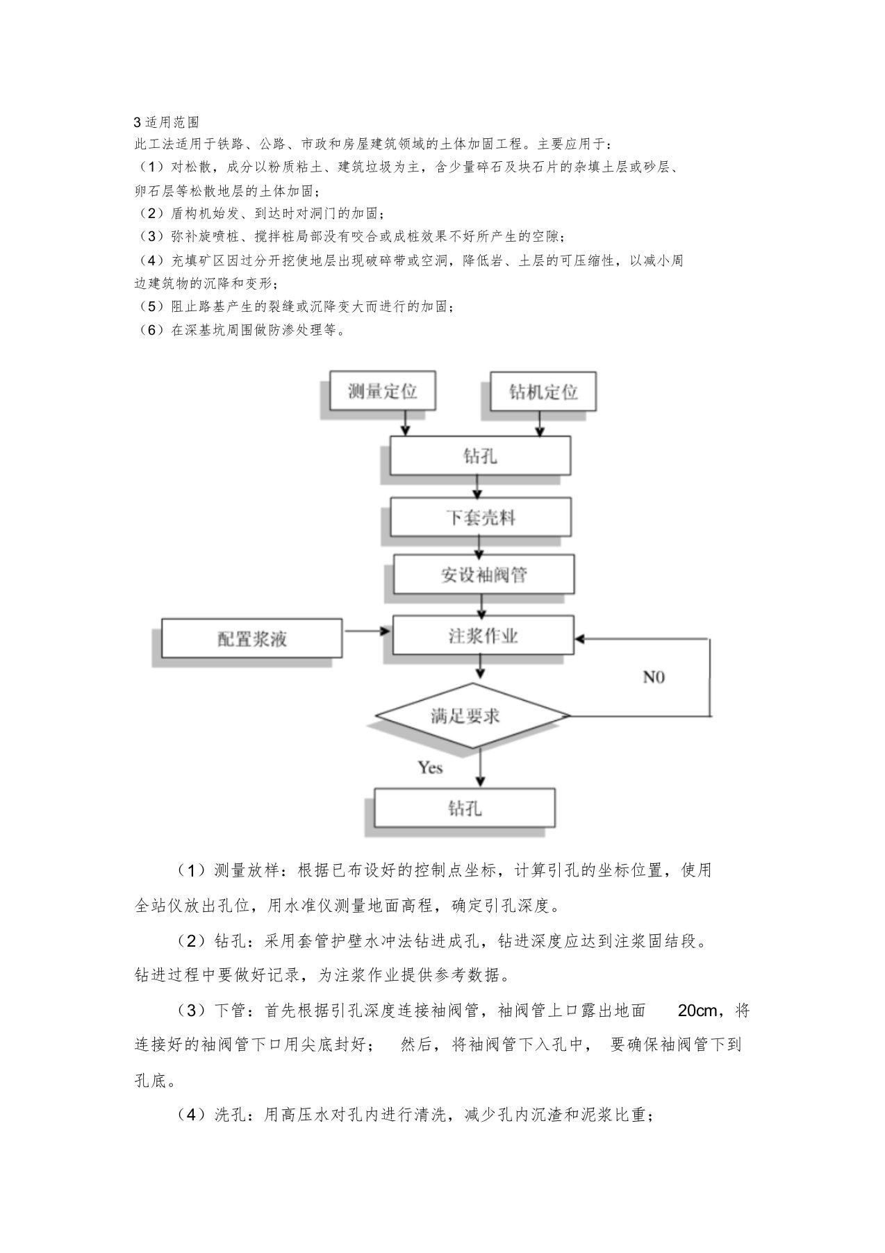 袖阀管施工工艺和注浆量计算