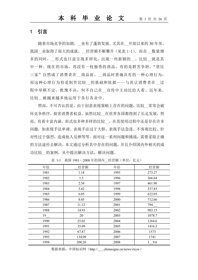 比较广告中广告创意表现策略探析答辩后修改——李一帆