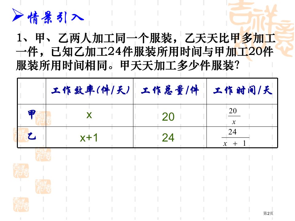 分式方程公开课市公开课一等奖省优质课获奖课件