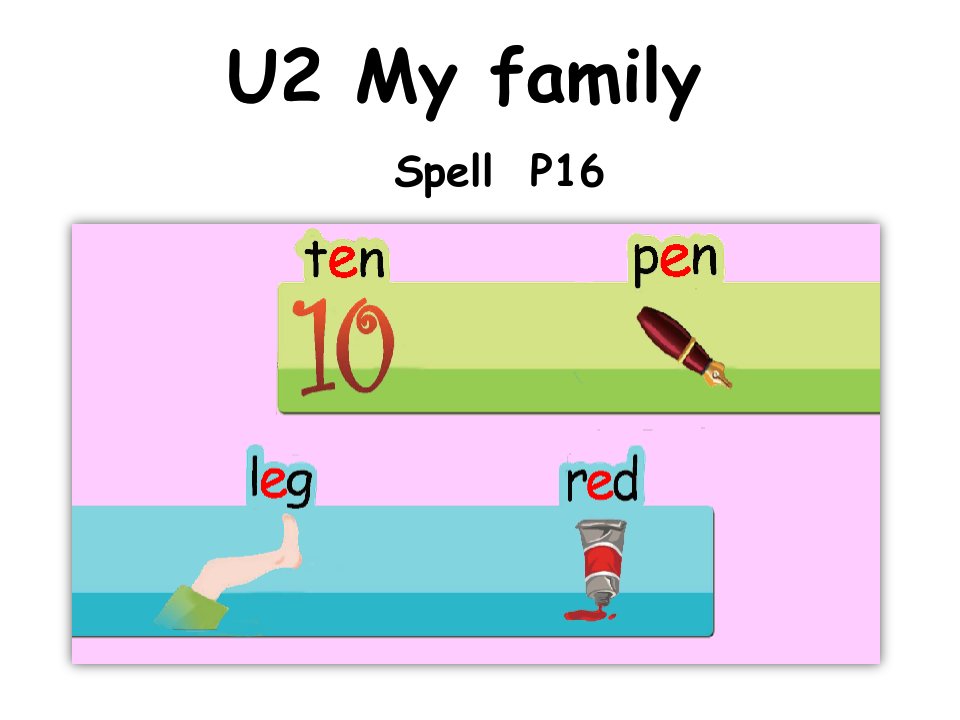 PEP小学英语三年级下册-U2-My-family-ppt课件--Spell