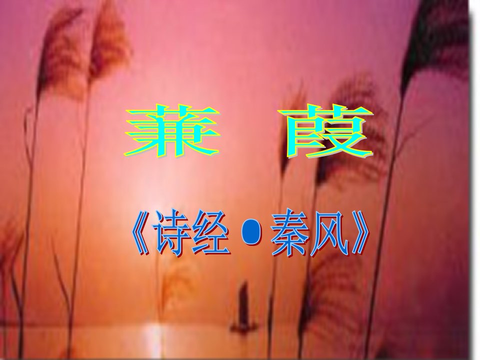 蒹葭课件