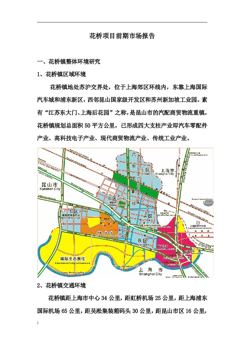 花桥项目前期市场报告(1)