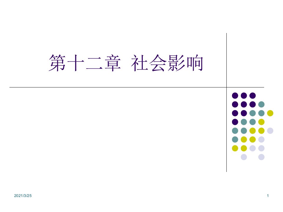 社会心理学第十二章社会影响PPT课件