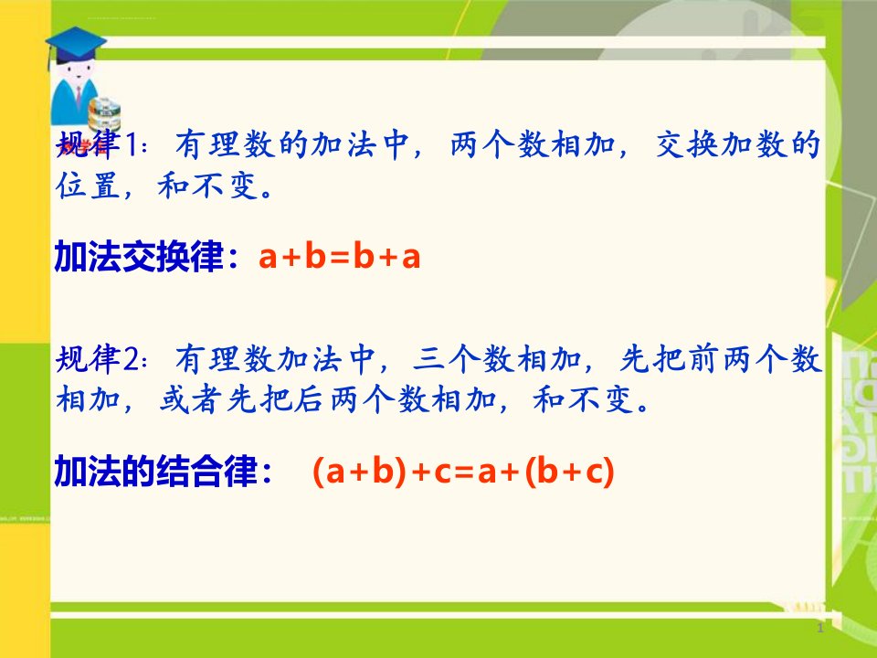 人教版七年级数学上册有理数的减法ppt课件