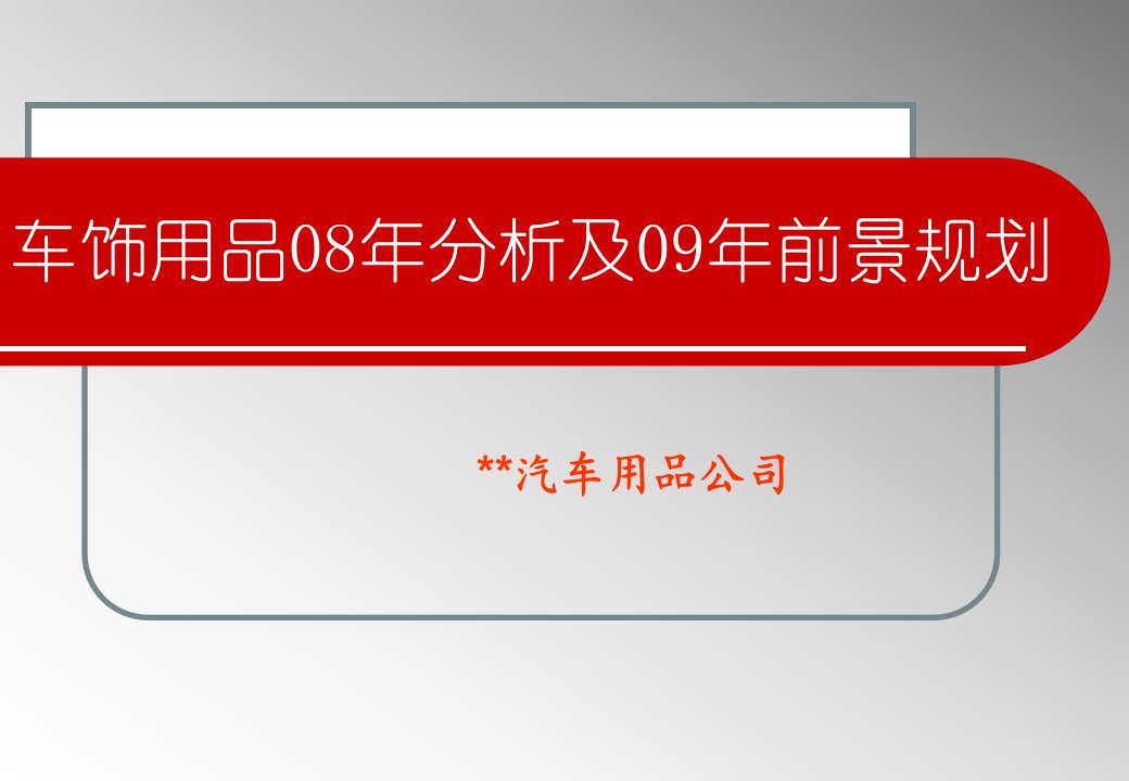 09年车饰市场分析