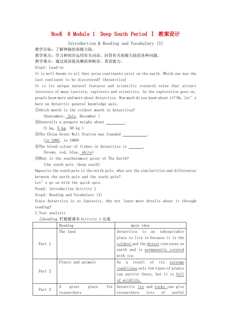 高中英语：Module