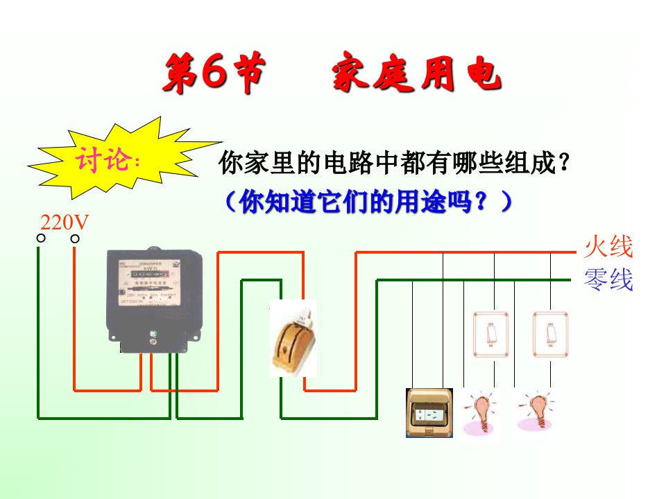 八年级科学家庭用电