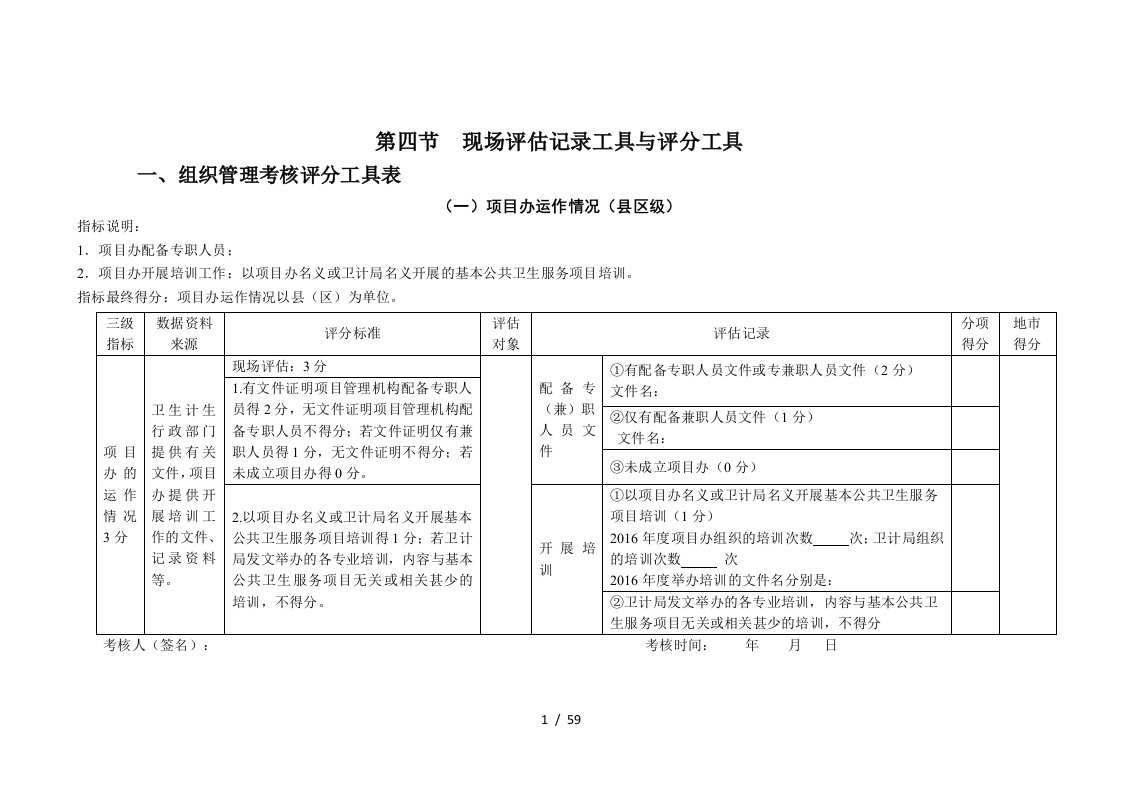 绩效评估考核工具