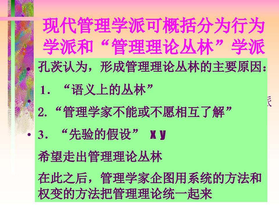 管理理论丛林课件