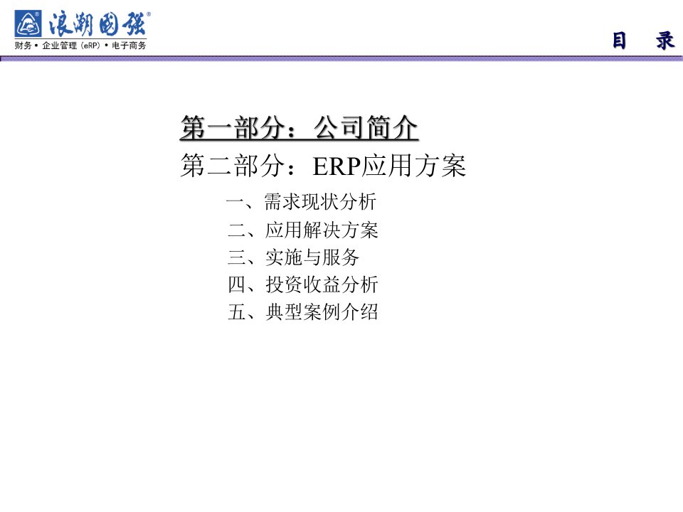 企业ERP应用管理方案