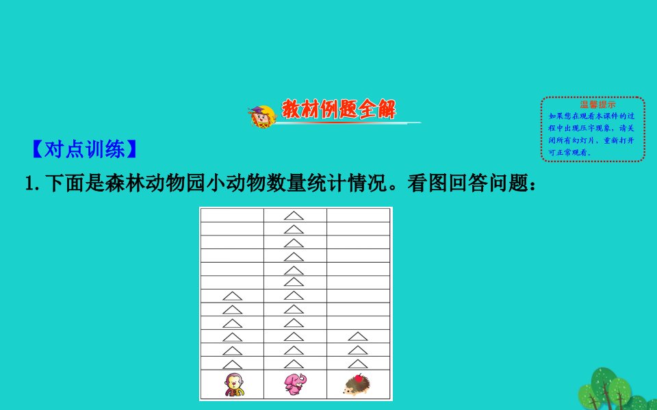 三年级数学下册七数据的整理和表示2快乐成长课件北师大版