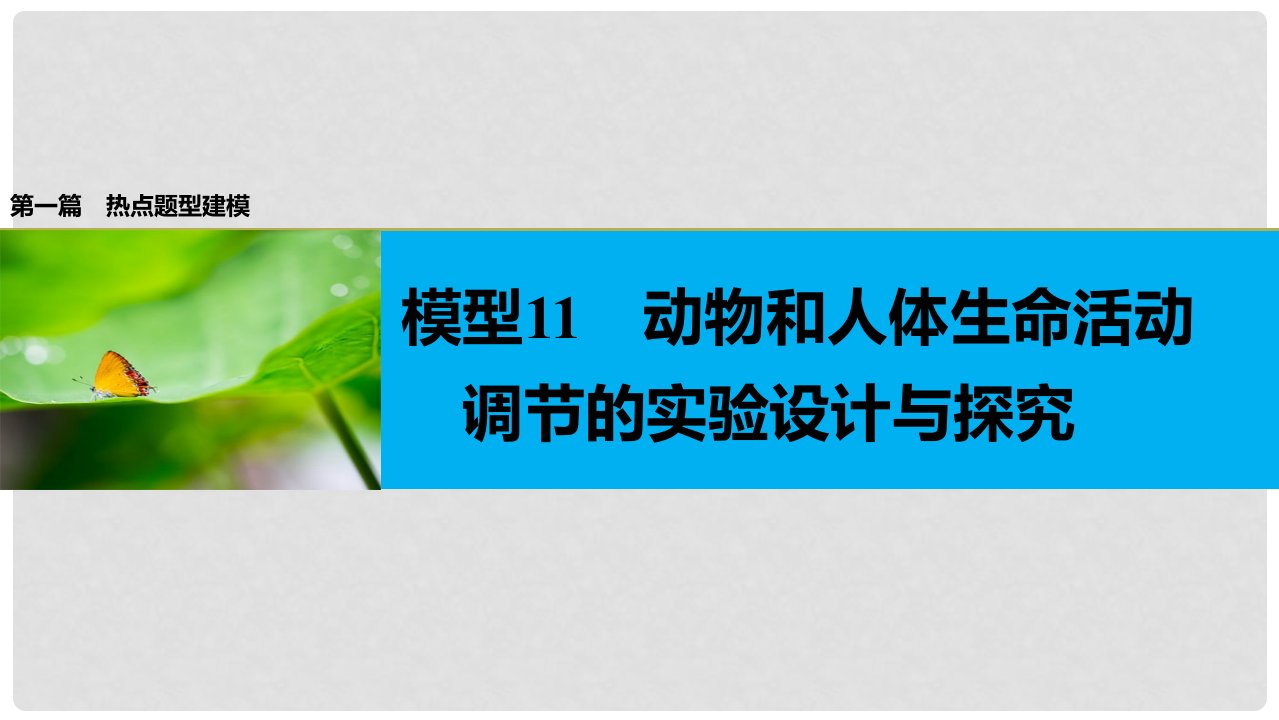 高考生物大二轮专题复习与增分策略