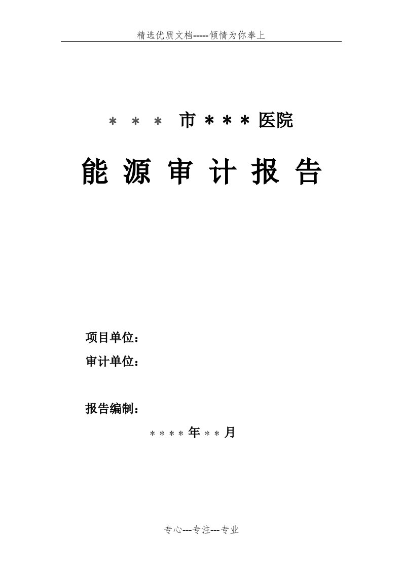 医院能源审计报告(共63页)