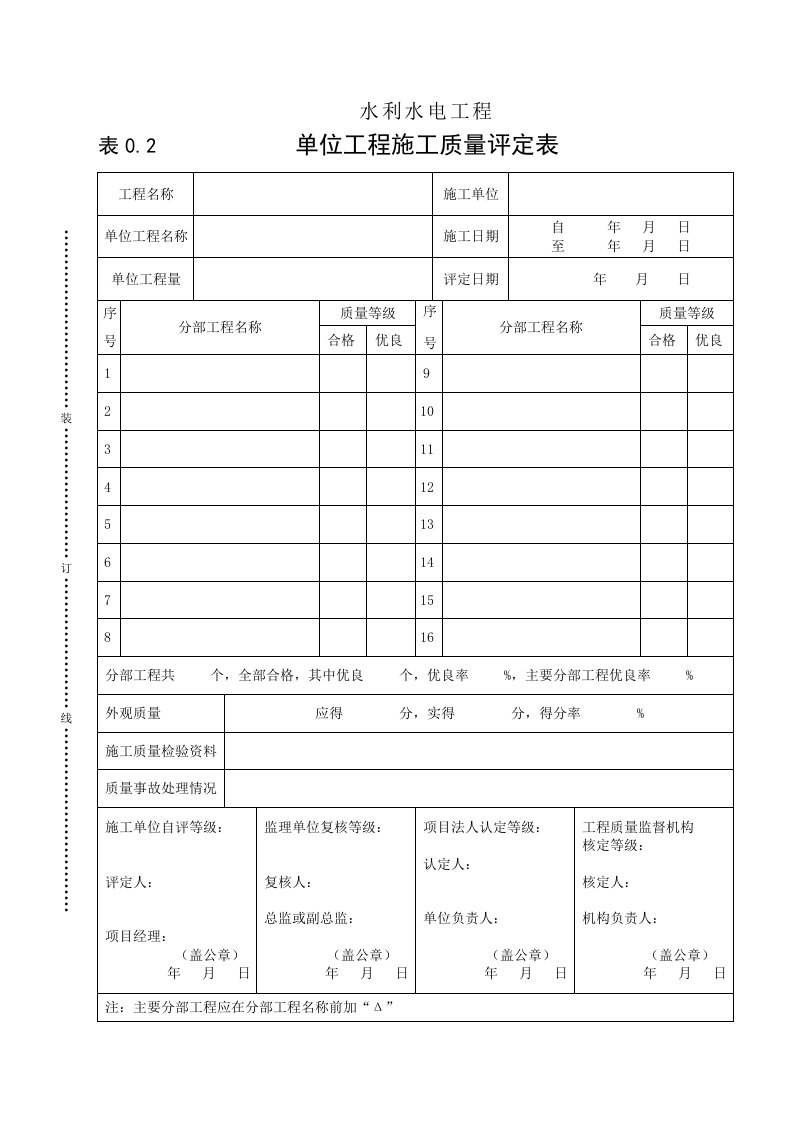 工程资料-表02