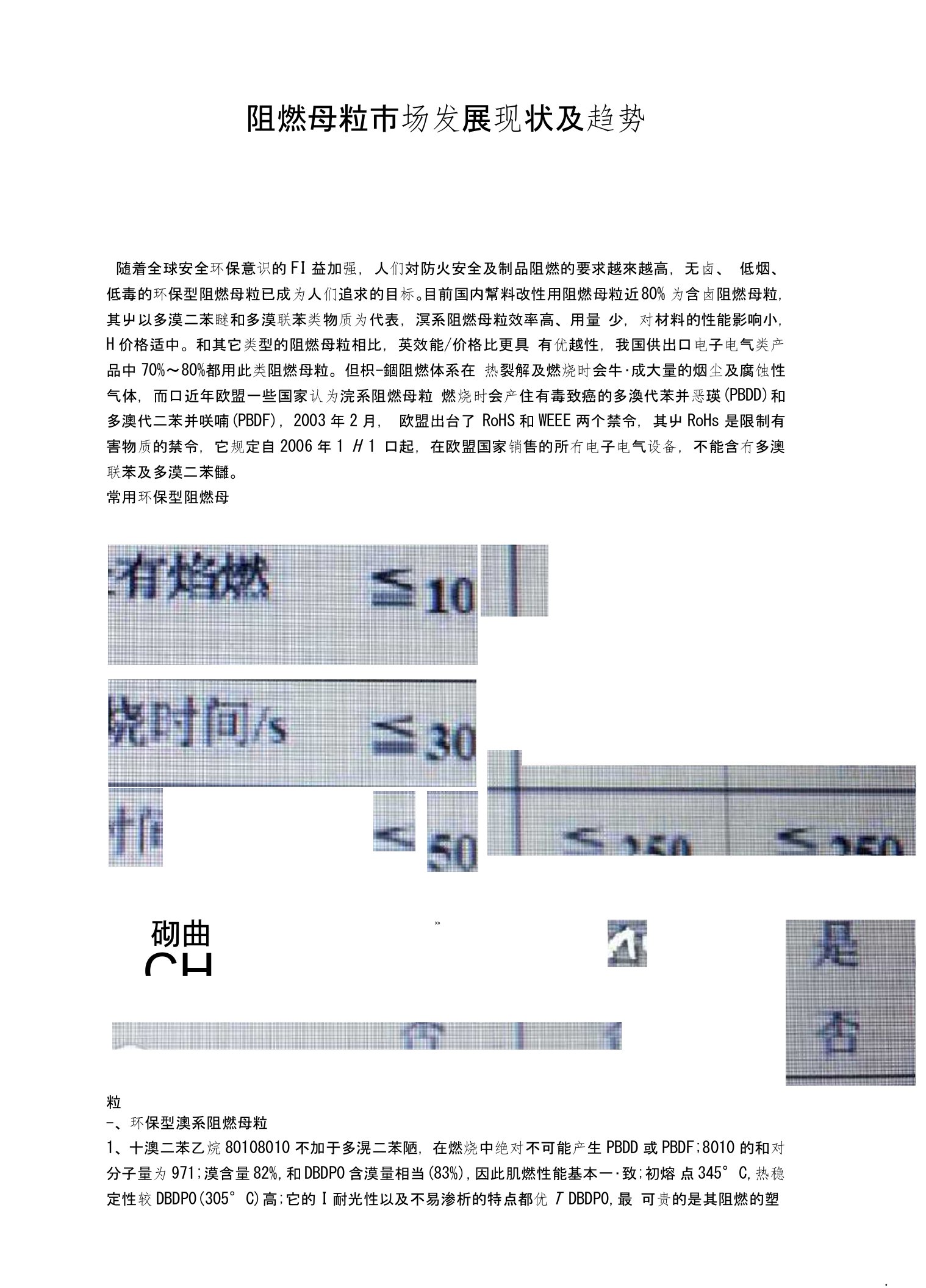 阻燃母粒发展现状及市场趋势