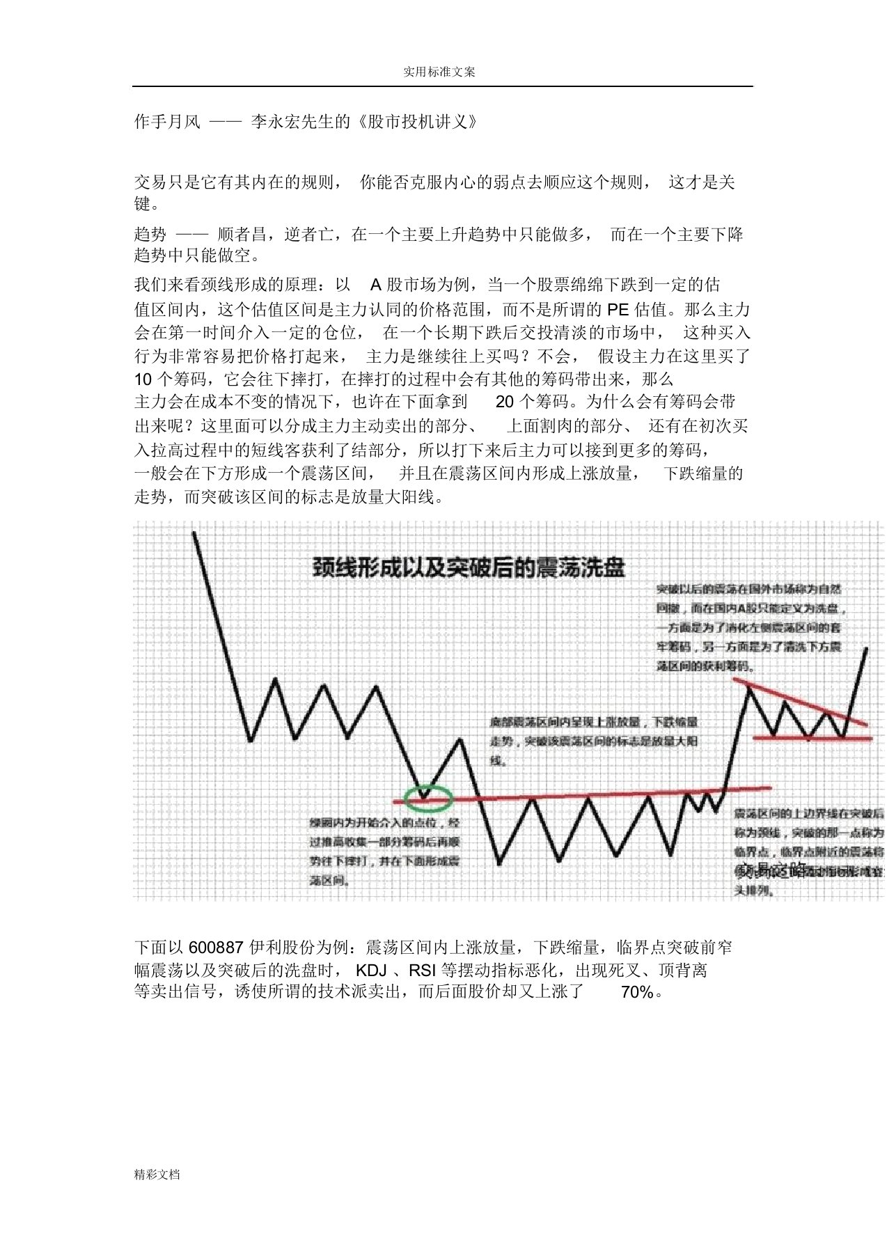 作手月风——李永宏先生《股市投机讲义》