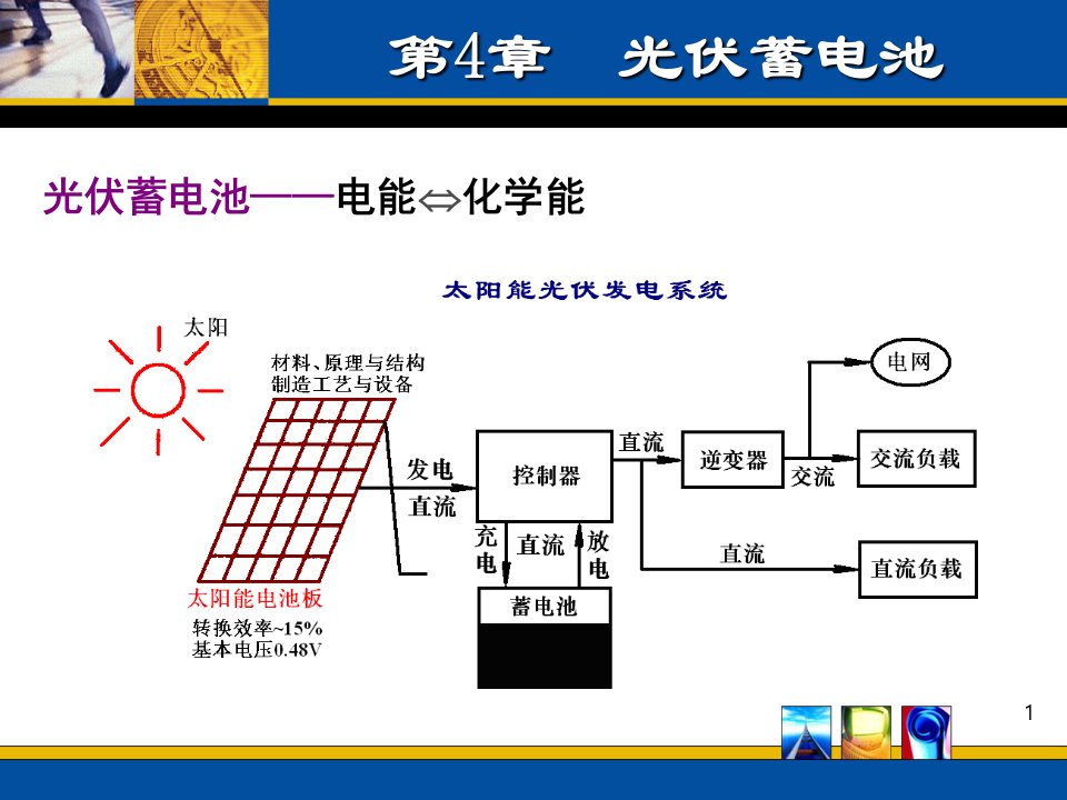 何道清太阳能光伏发电系统原理与应用技术第3章蓄电池