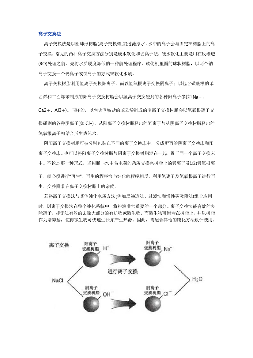 离子交换法