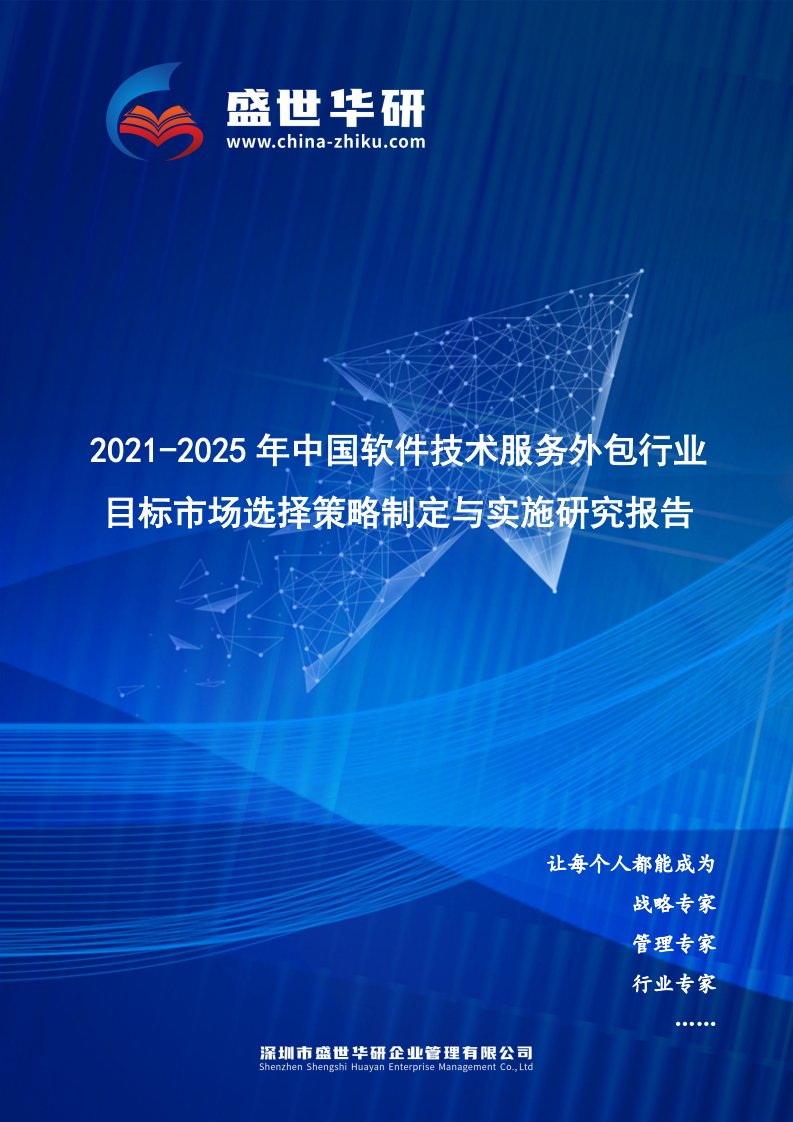 2021-2025年中国软件技术服务外包行业目标市场选择策略制定与实施研究报告