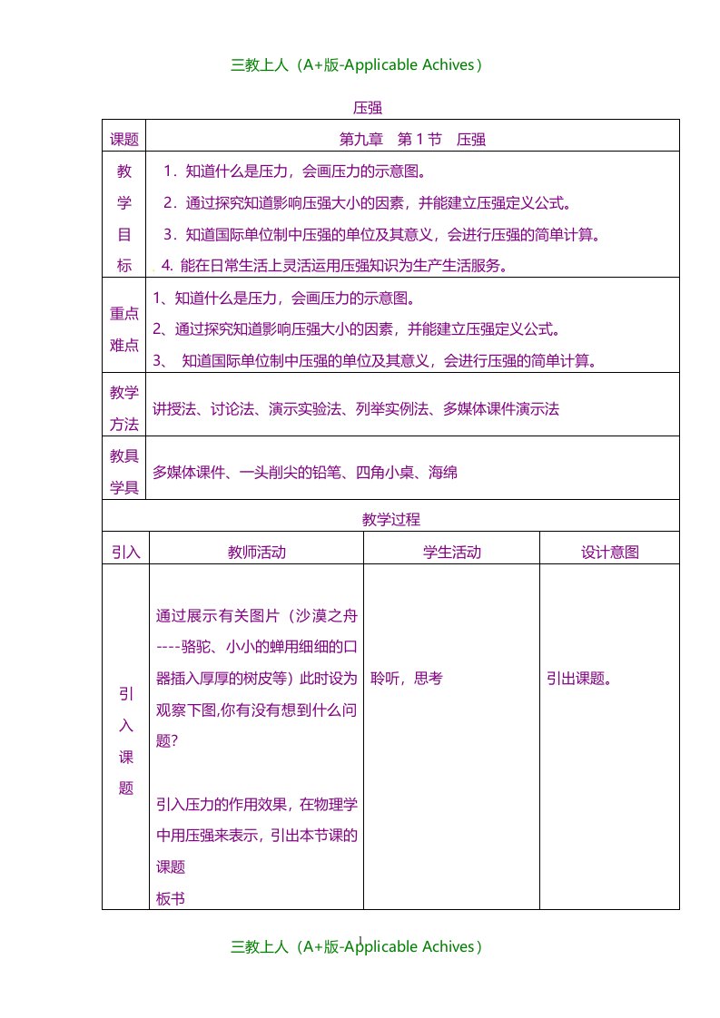 湖南省耒阳市冠湘中学新人教版初中八年级物理下册