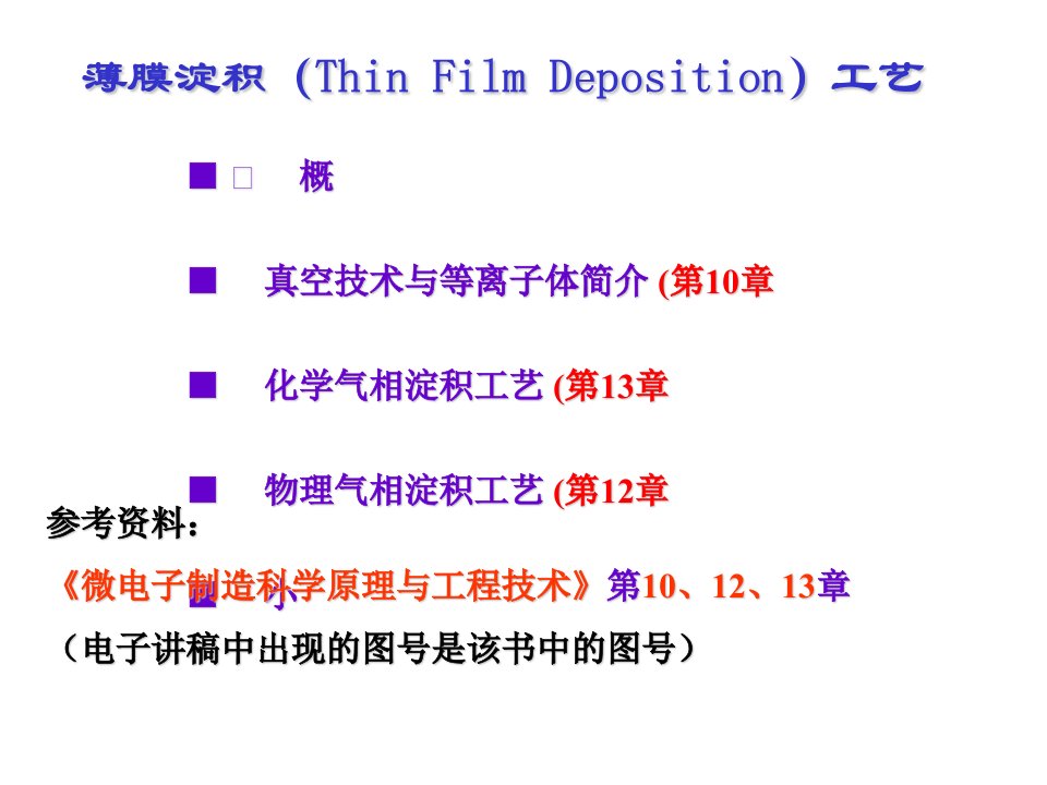 第五章薄膜淀积工艺中ppt课件