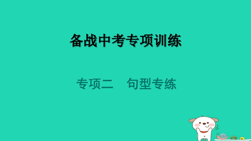 2024九年级英语下册专项二句型专练课件新版外研版