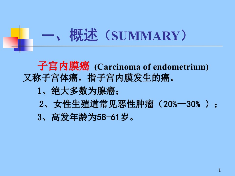 子宫内膜癌ppt妊娠高血压综合征的诊断和治疗