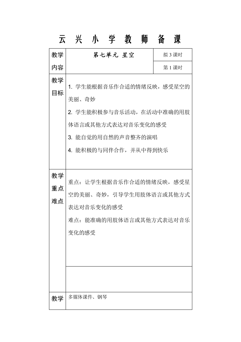 云兴小学教师备课