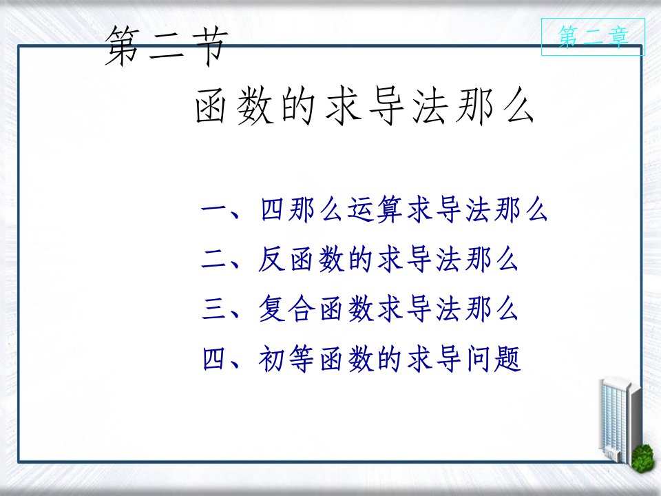 高等数学课件D22求导法则