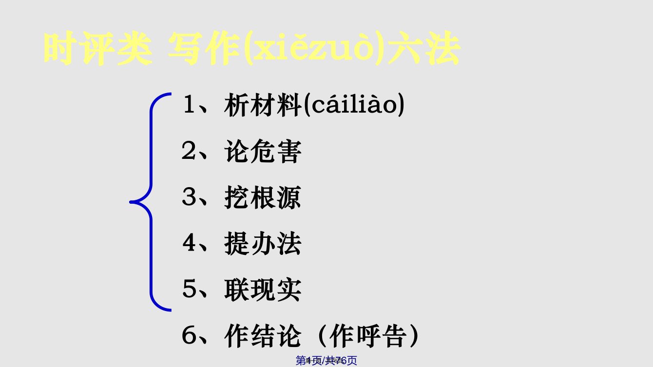 时评类作文1实用教案