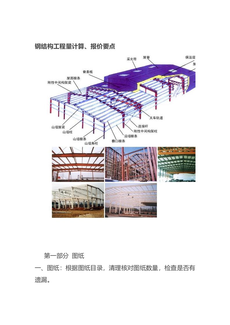 钢结构工程量计算