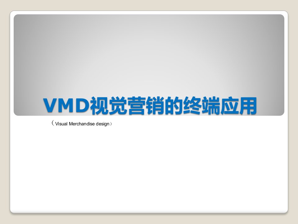 VMD视觉营销管理