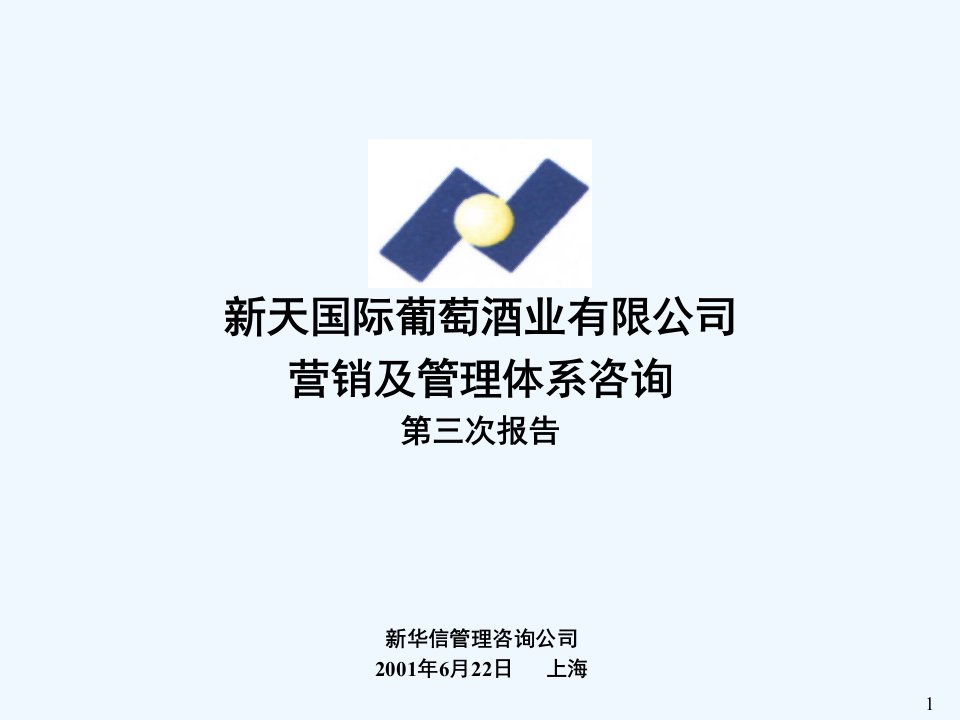 某酒业公司营销管理体系咨询报告课件