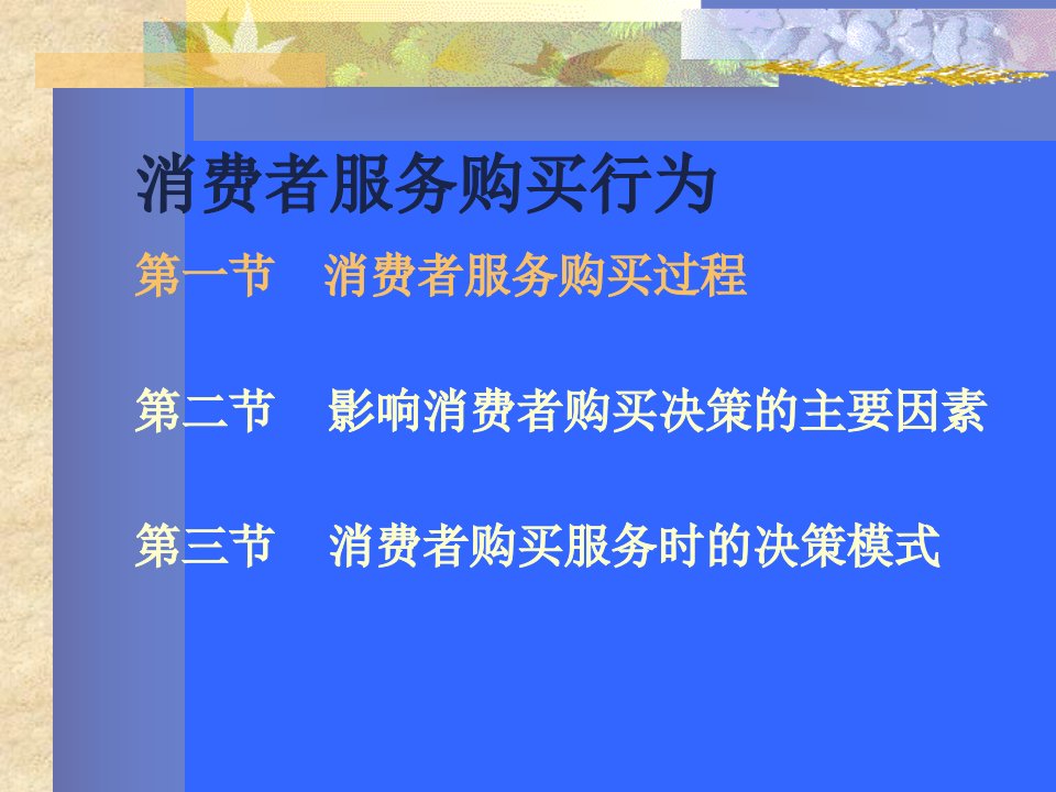 [精选]消费者服务购买行为(1)