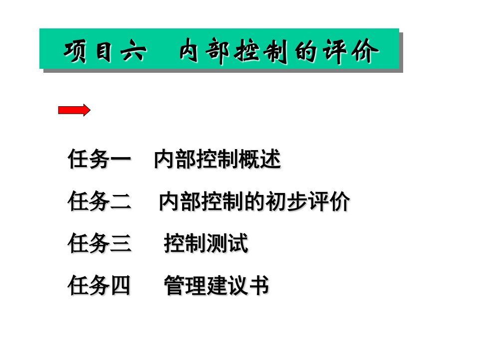 审计项目管理及内部控制管理知识分析课件