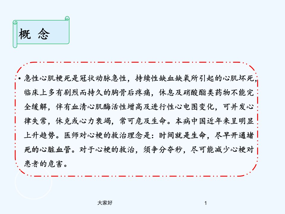 急性心肌梗死的急救流程及护理PPT课件