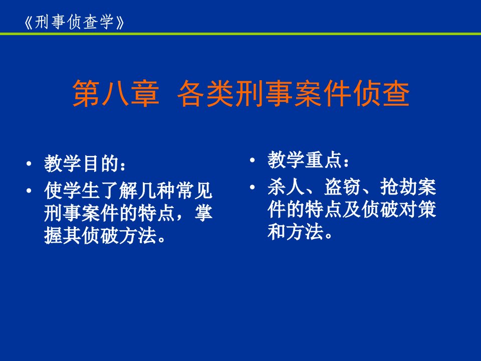 各类刑事案件侦查课件